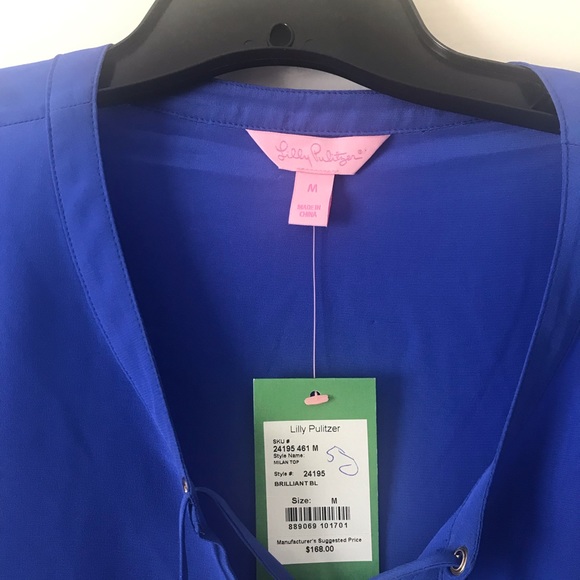 New Lilly Pulitzer silk top - Picture 2 of 2